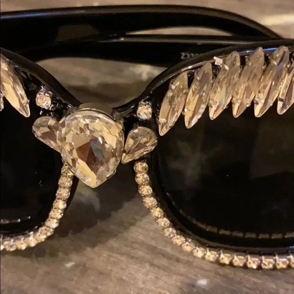 Oversized Bedazzled Sunglasses BRAND NEW